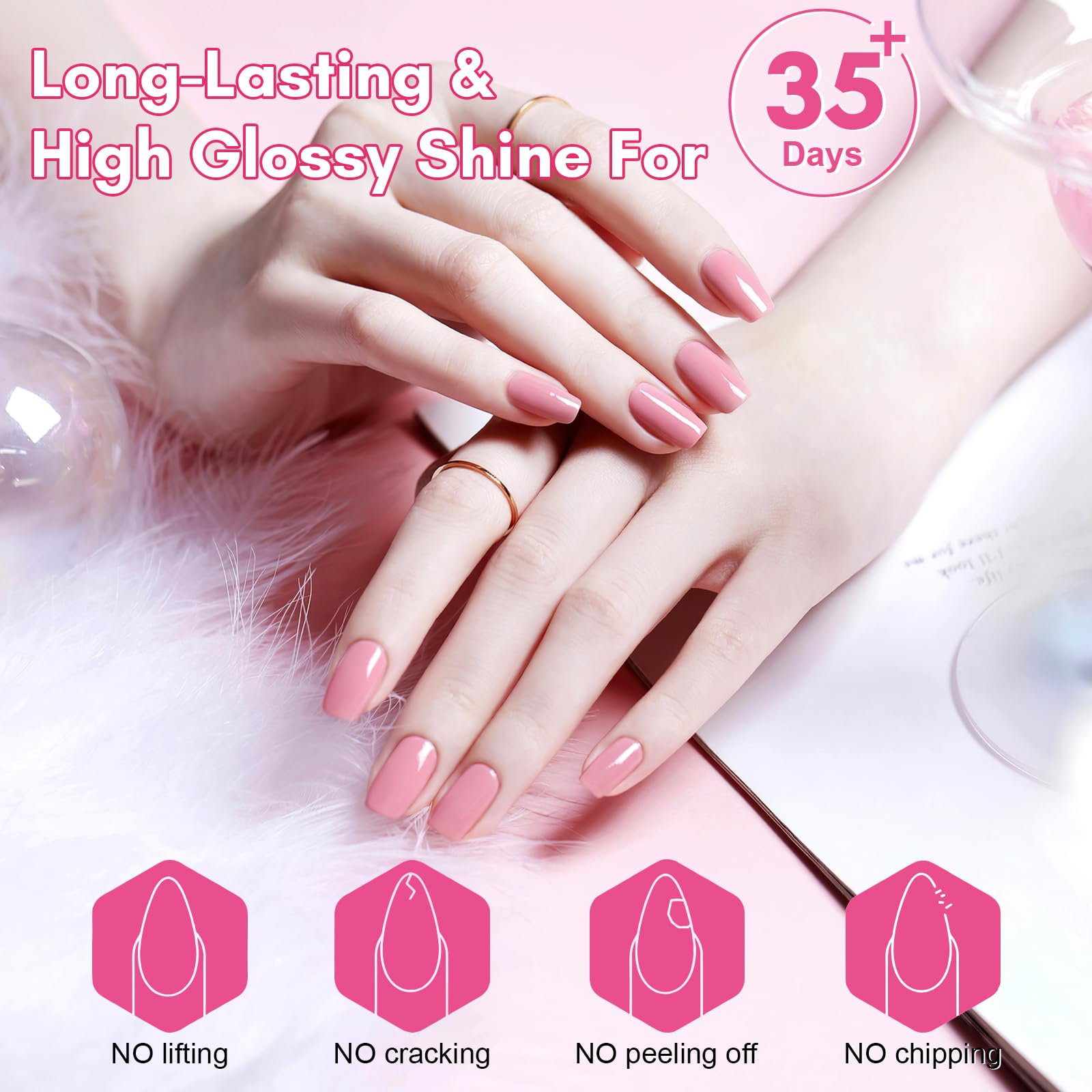Makartt chrome powder application over gel for mirror-like finish