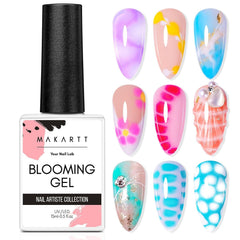Makartt clear blooming gel bottle front view showing 15ml and compact design benefit