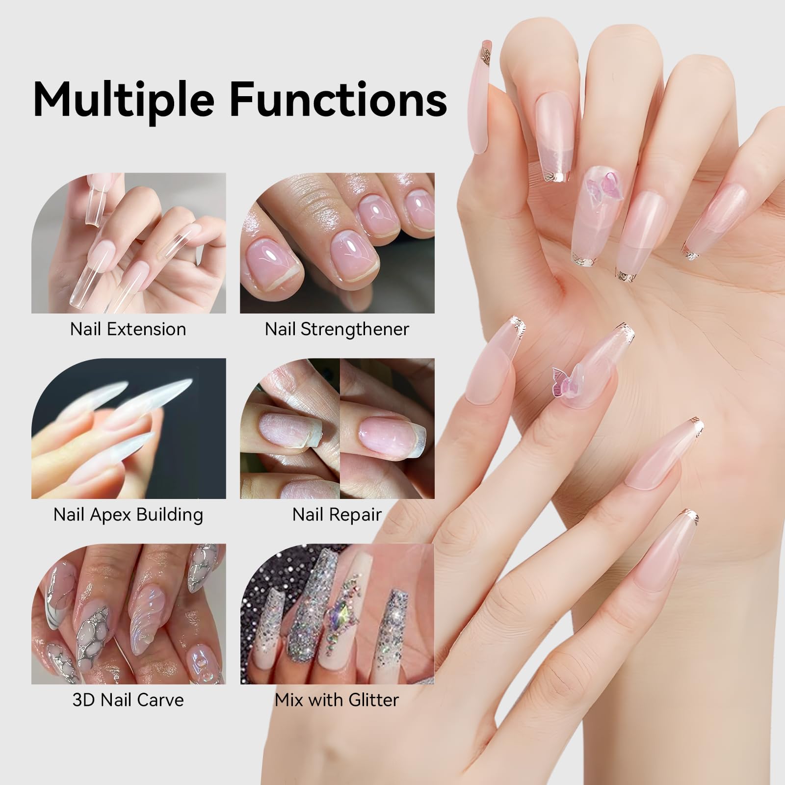 Makartt clear gel texture close-up highlighting smooth flow for precise sculpting