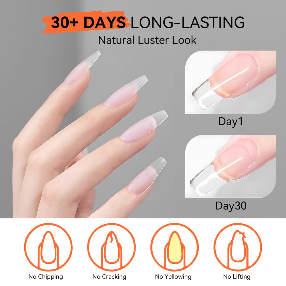 Makartt cured gel swatch displaying glossy finish and long-lasting shine