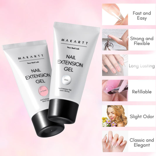 Makartt clear gel texture close-up showing smooth consistency for easy sculpting