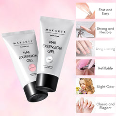 Makartt clear gel texture close-up showing smooth consistency for easy sculpting