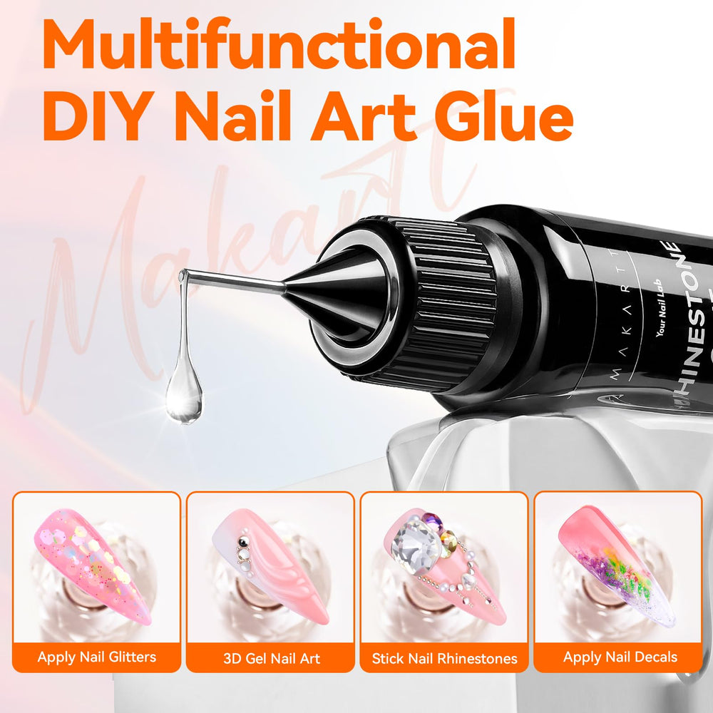 Makartt clear gel texture detail showing smooth glossy finish