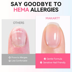 Makartt clear gel texture demonstrating smooth self-leveling benefit