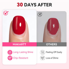Makartt clear gel texture demonstrating self-leveling finish benefit