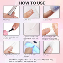 Makartt cured bond on nail edge showing long-lasting, solid finish