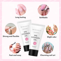 Makartt cured nail finish in daisy pink showing long-lasting glossy result