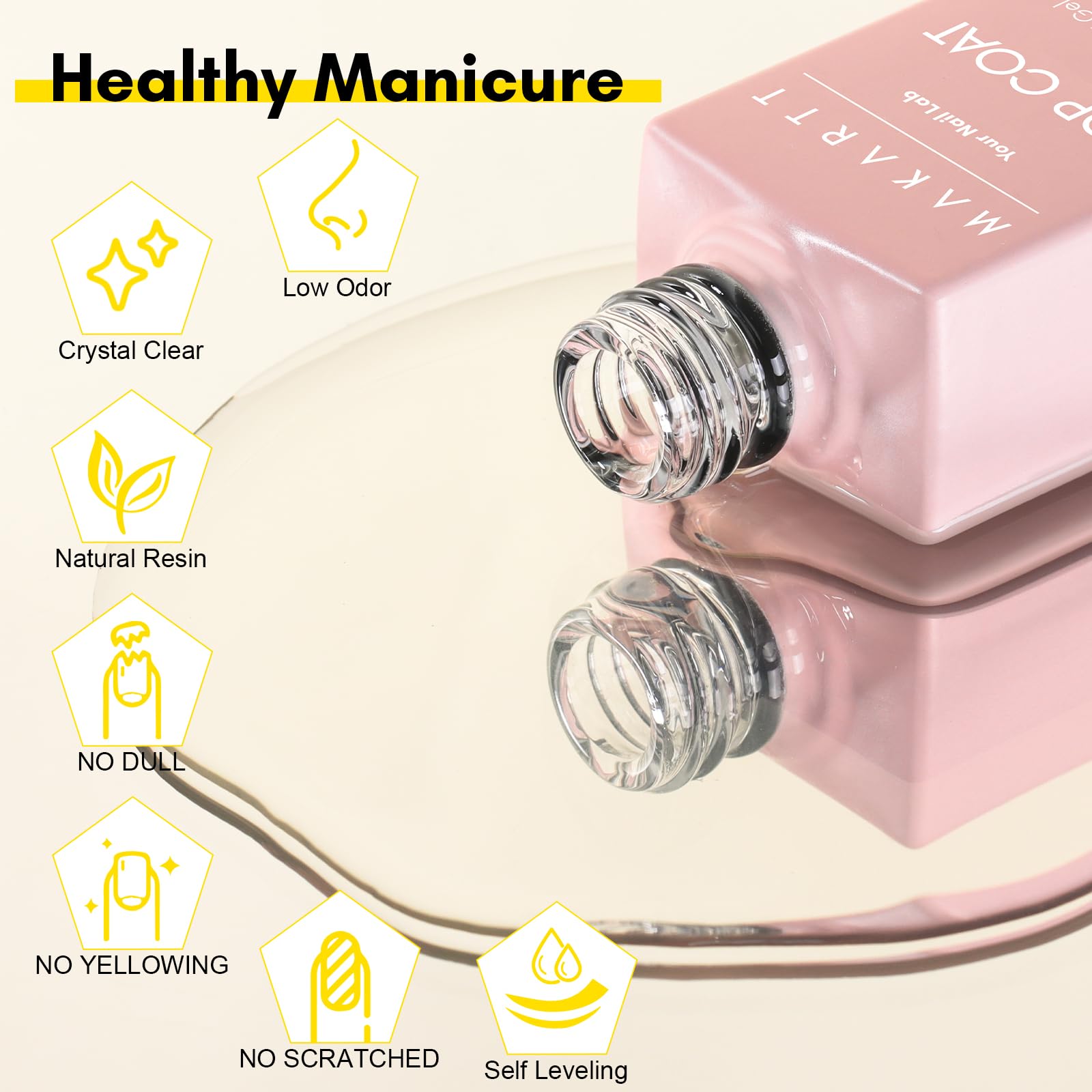 Makartt cured nails showing high-shine finish and chip resistance