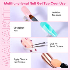 Makartt cured nails with glossy finish showing long-lasting shine