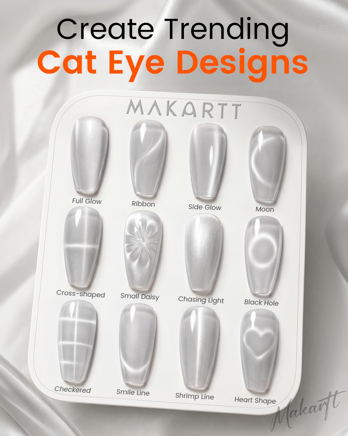 Makartt cured nail close-up with mirror-like shine and chip resistance