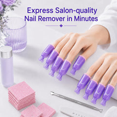 Makartt double-ended cuticle pusher showing dual tips for precise residue removal