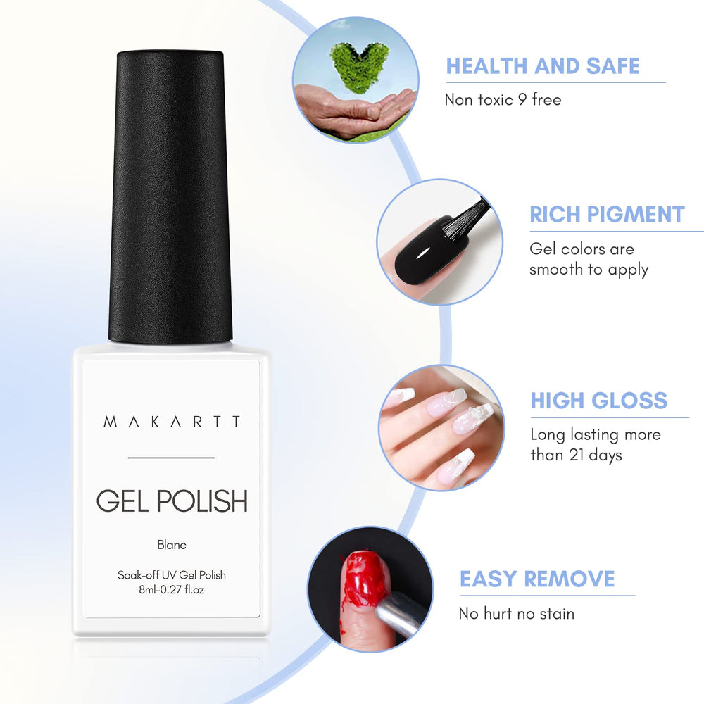 Makartt finished manicure with black and white graphic art for styling inspiration