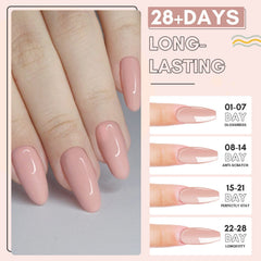 Makartt encapsulated glitter layer illustrating clear gel depth and protection