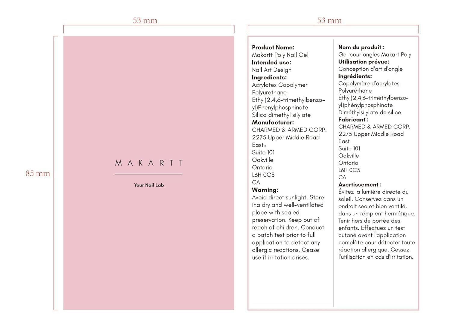 Makartt finished manicure lifestyle hands showing coral color and long wear