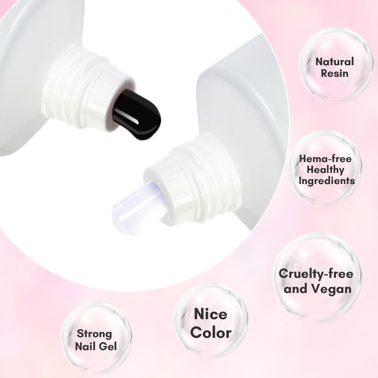 Makartt finished French manicure showing clean milky white tips