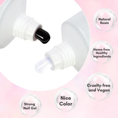 Makartt finished French manicure showing clean milky white tips