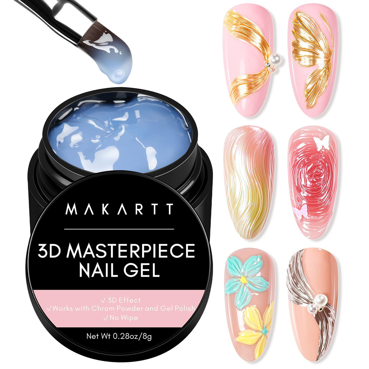 Makartt jar front view showing label and product clarity for easy identification