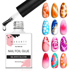 Makartt bottle front label showing product and clear benefit of easy application
