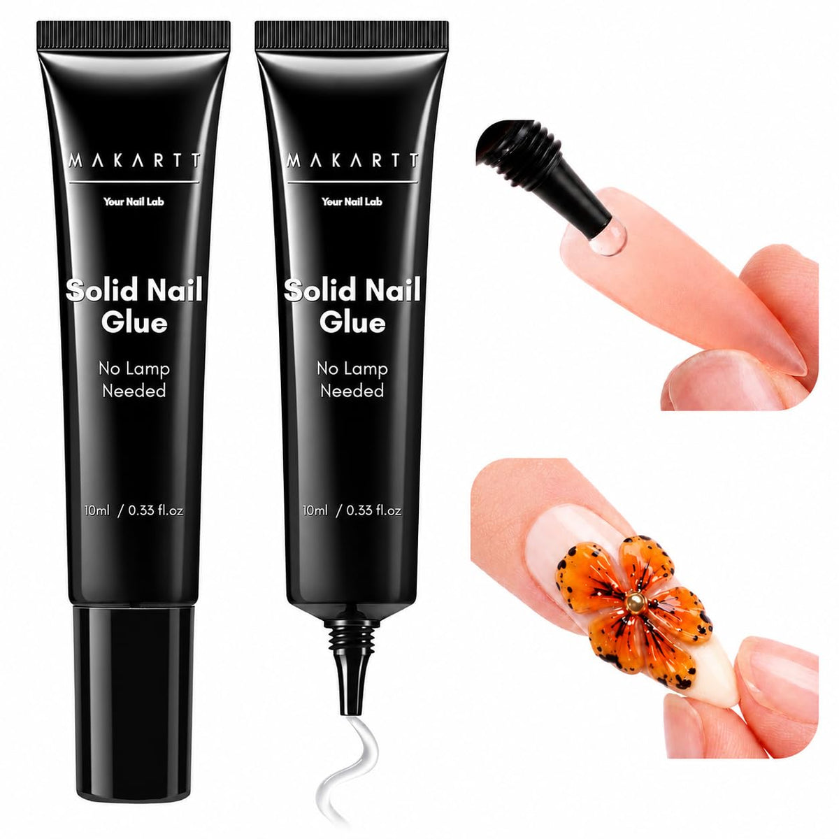 Makartt front packaging showing two 10ml bottles and clear benefits