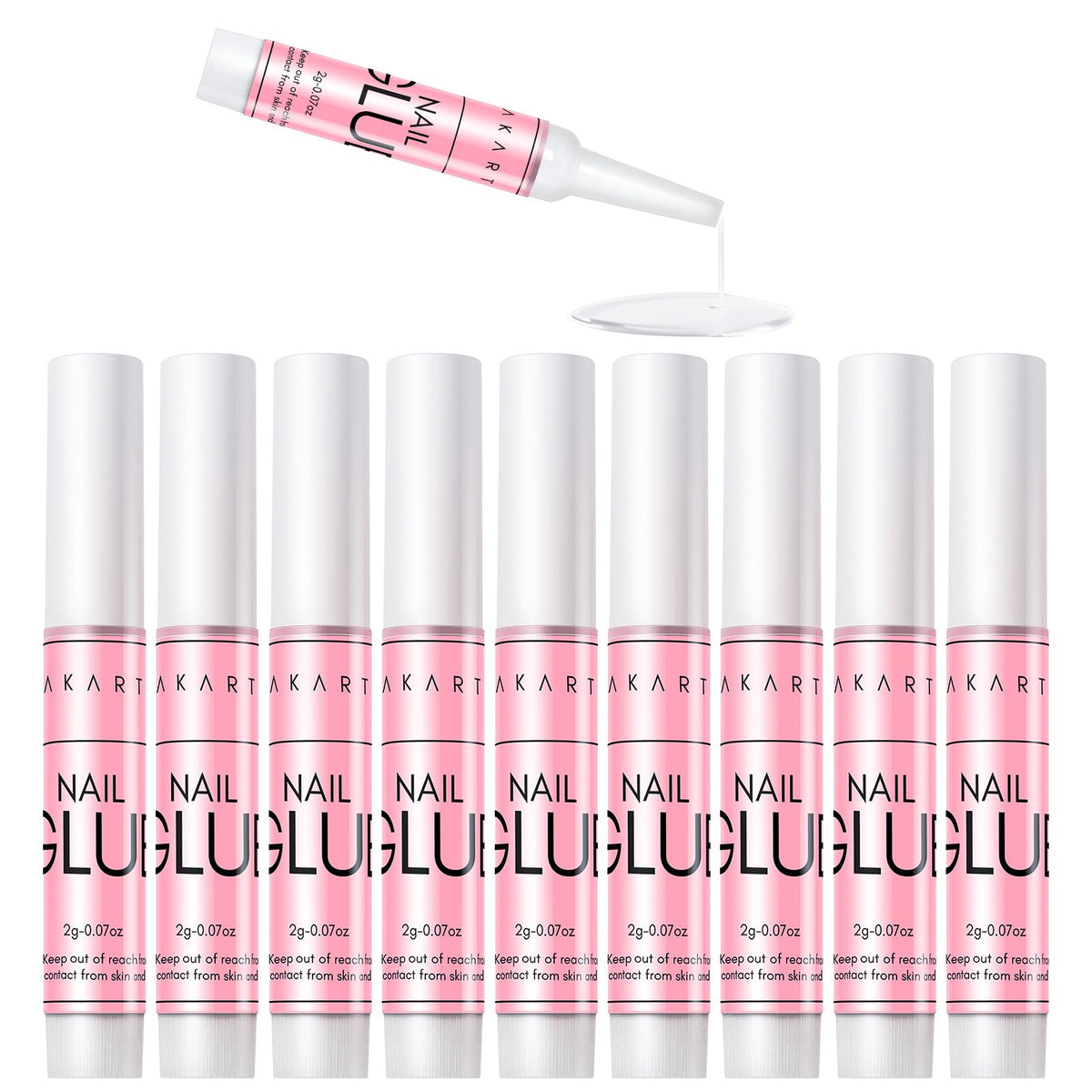 Makartt front packaging showing ten tubes and clear label, reliable portability