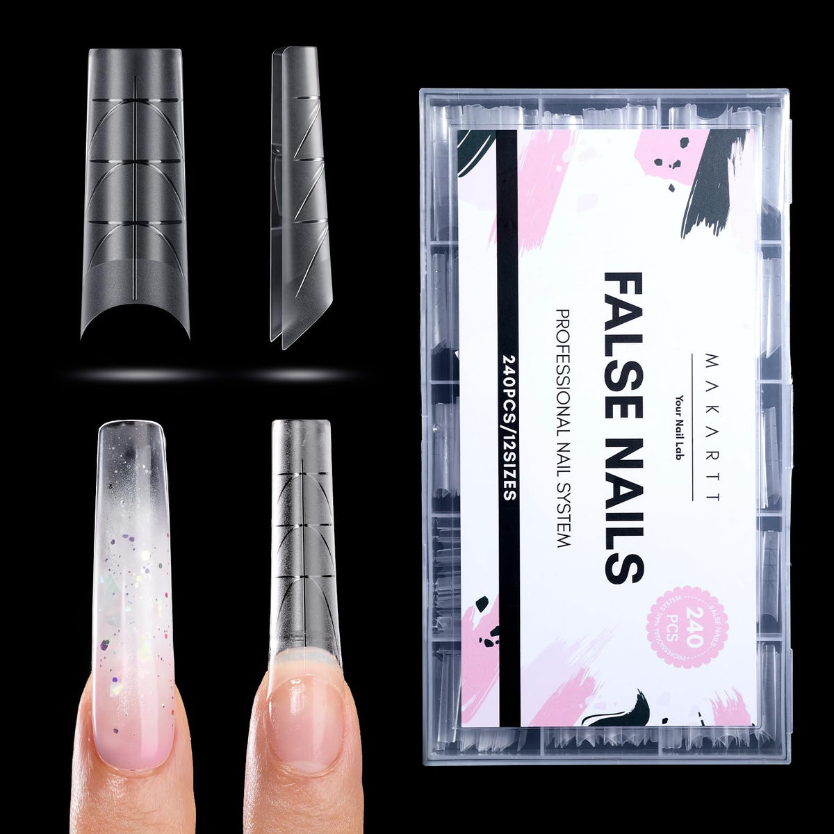 Makartt front packaging showing 240pcs kit and easy selection benefit