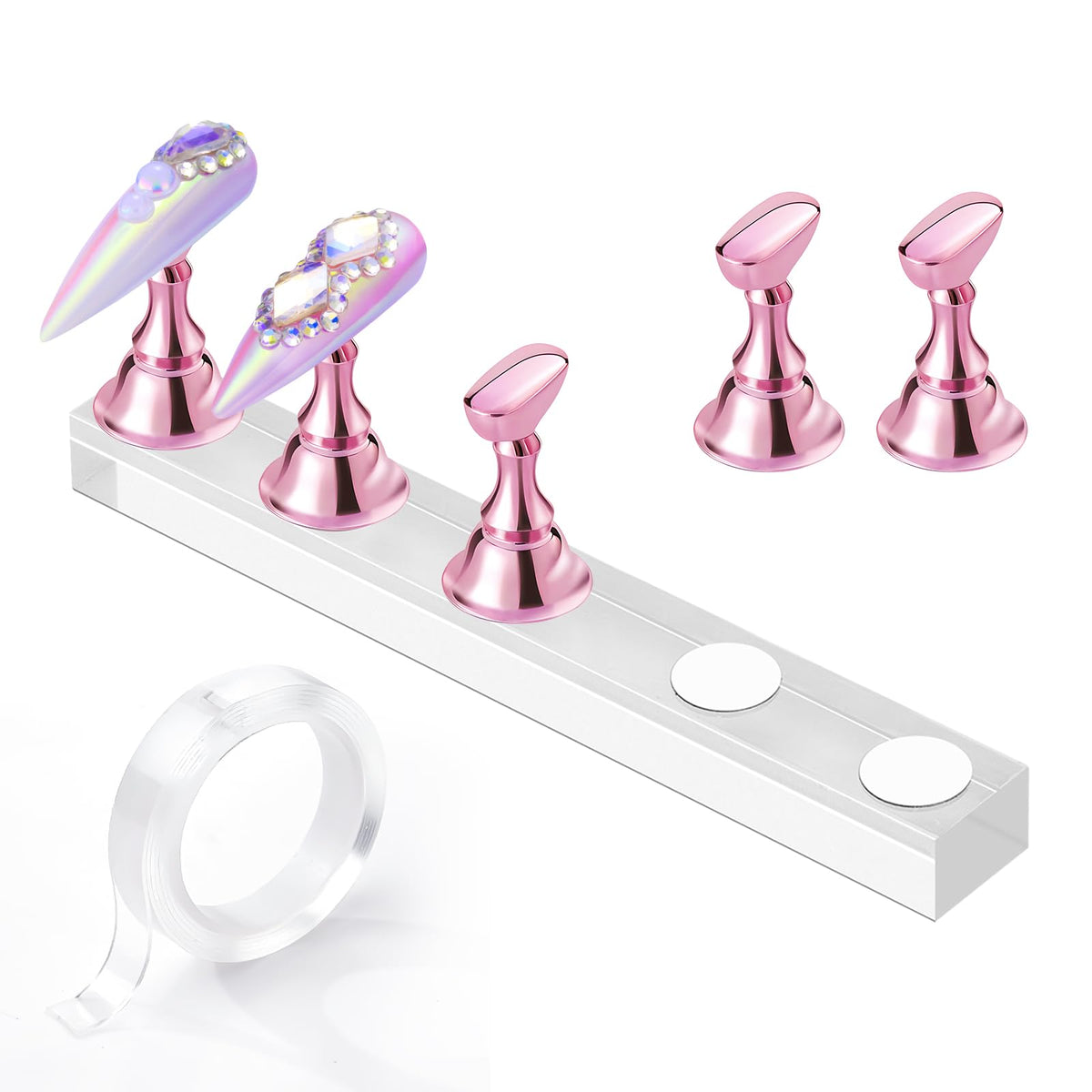 Makartt front view of the nail stand showing stable platform and compact size