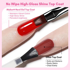 Makartt gel texture swatch illustrating smooth no-wipe surface