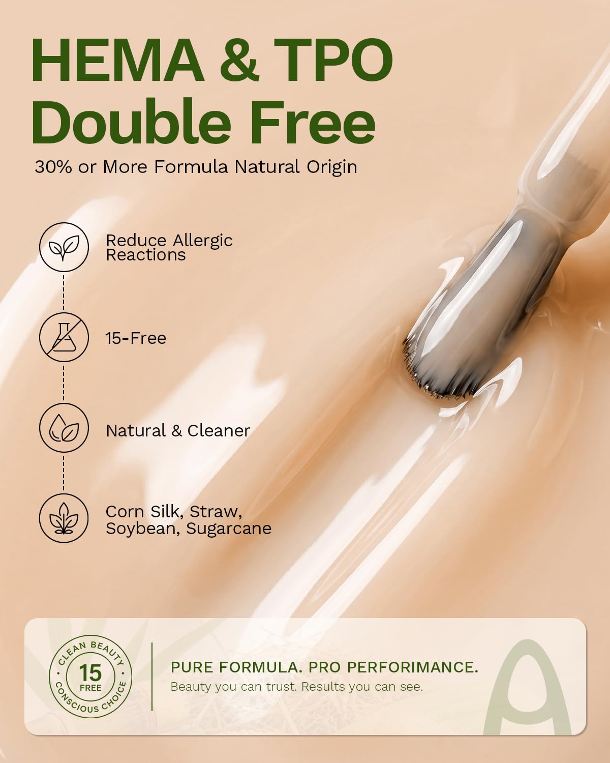 Makartt brush stroke demonstrating even coverage and easy application benefit
