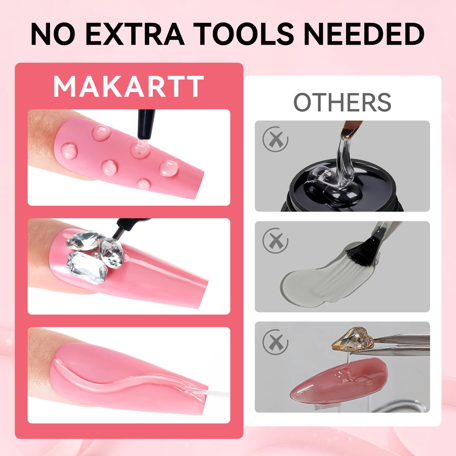 Makartt product label and instructions close-up showing usage tips and curing guidance