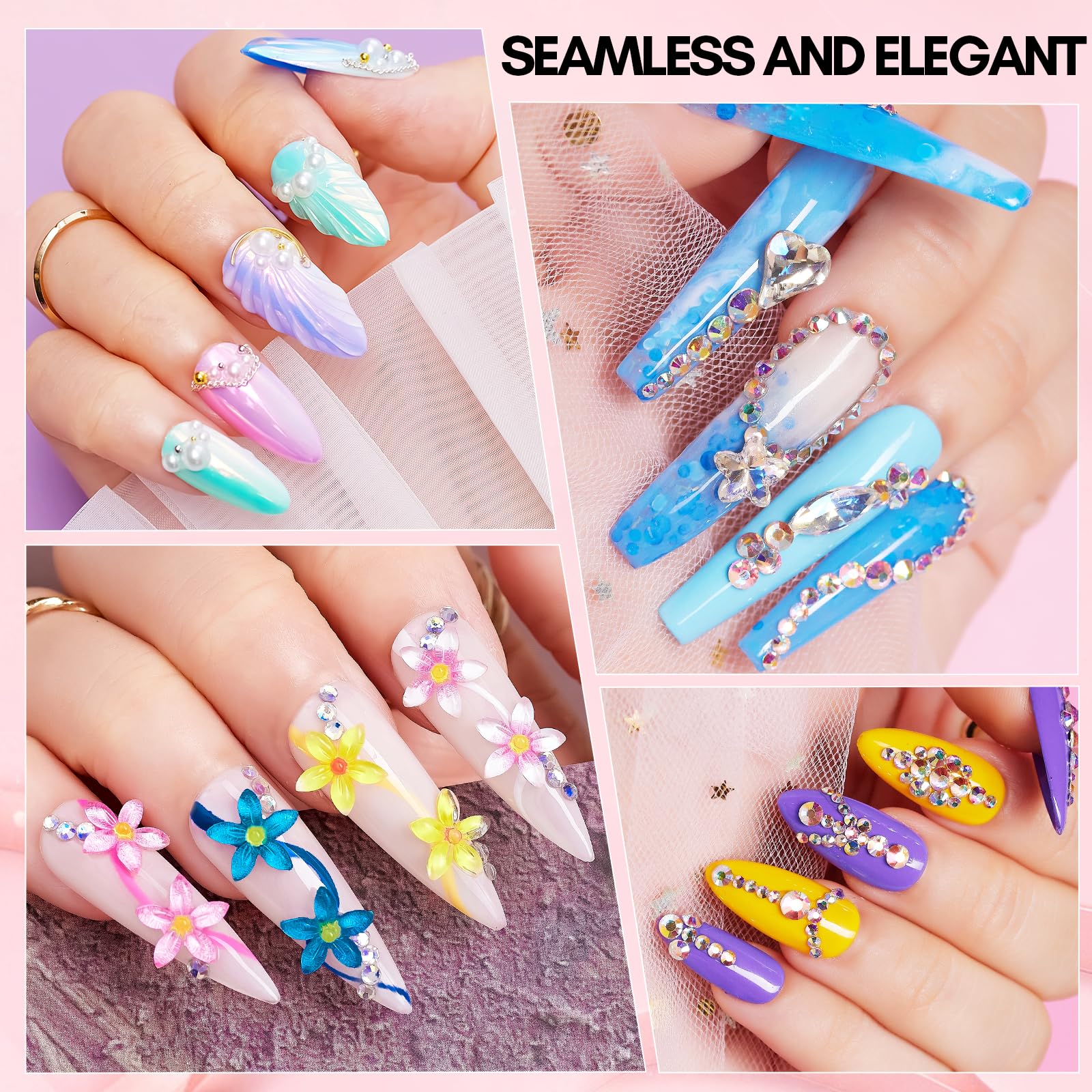 makartt large gem secured on nail highlighting reinforcement for heavy embellishments