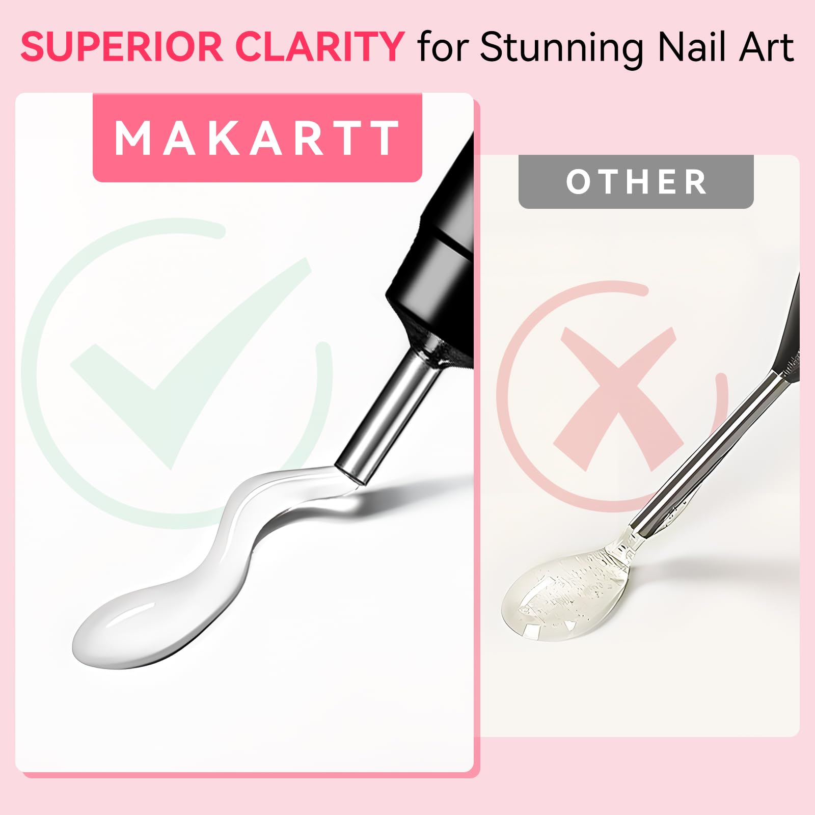 Makartt large gems secured with extra gel demonstrating reinforced adhesion