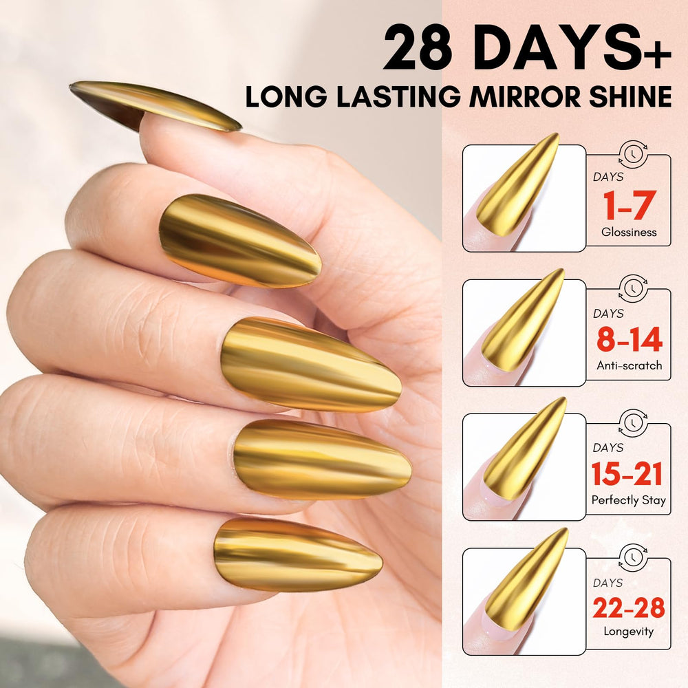 Makartt cured nails under LED lamp showing quick-dry professional result