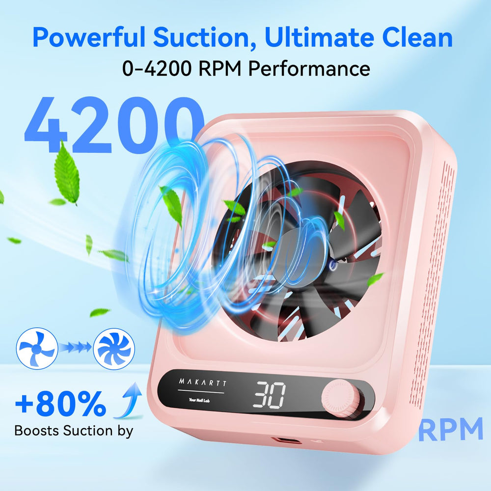 Makartt LED display and speed control knob for precise suction adjustment