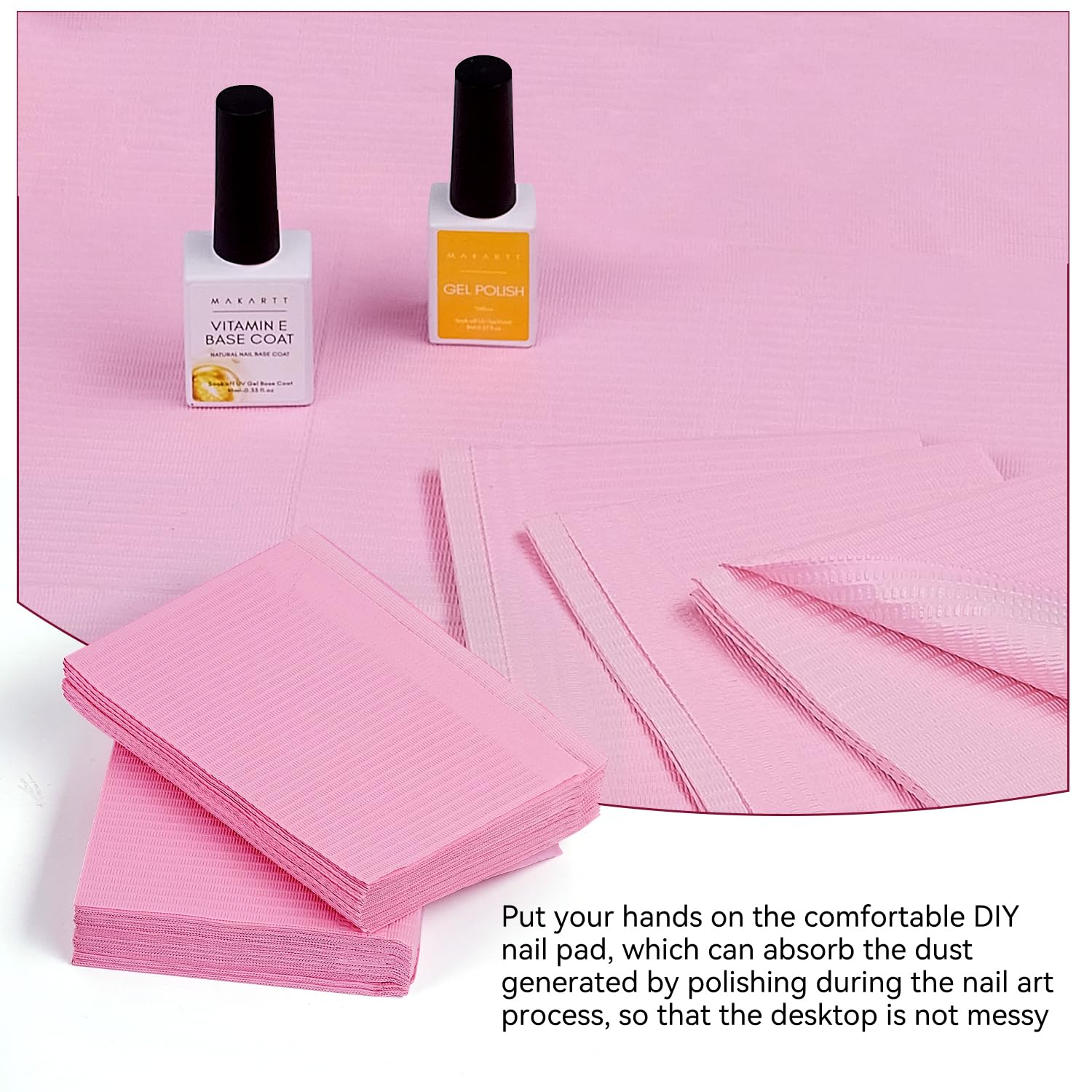 Makartt mat in home manicure setting for hygienic surface protection