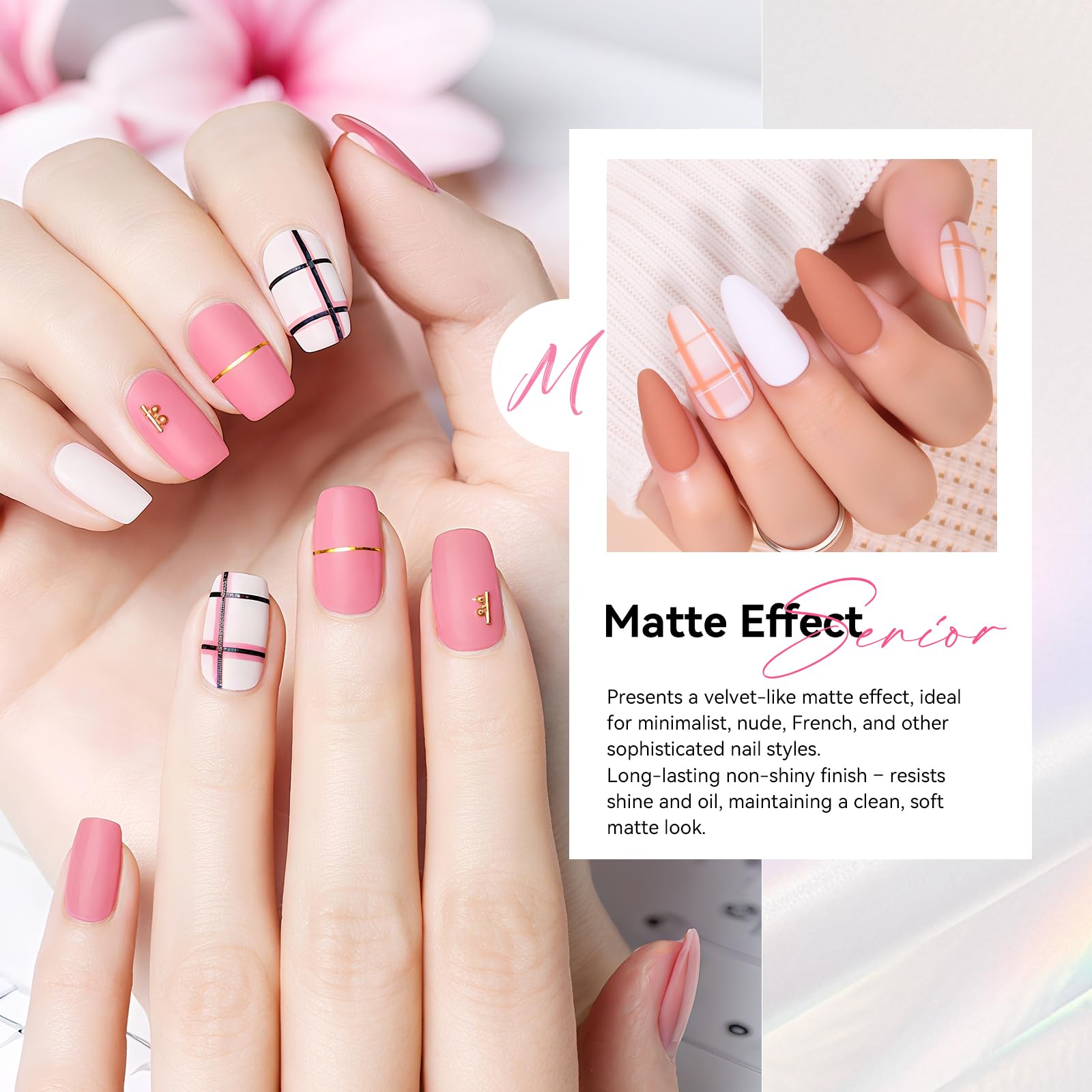 Makartt matte top coat before and after comparison showing matte transformation