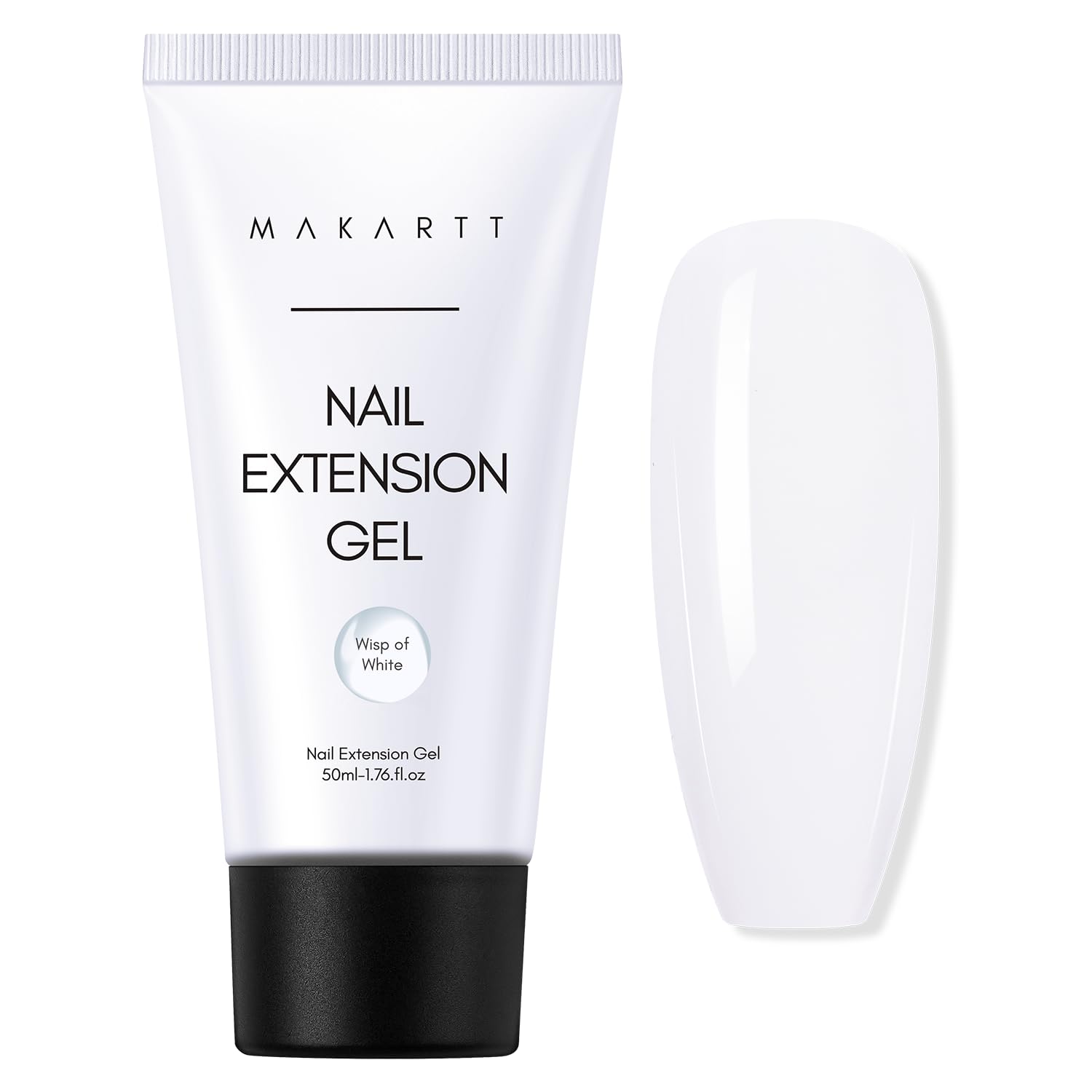 Makartt milky white jar front showing brand and product clarity benefit