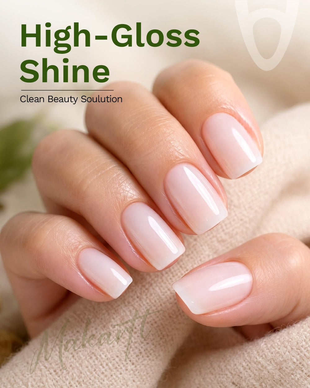 Makartt texture and gloss close-up showing self-leveling smooth surface benefit: high-shine finish