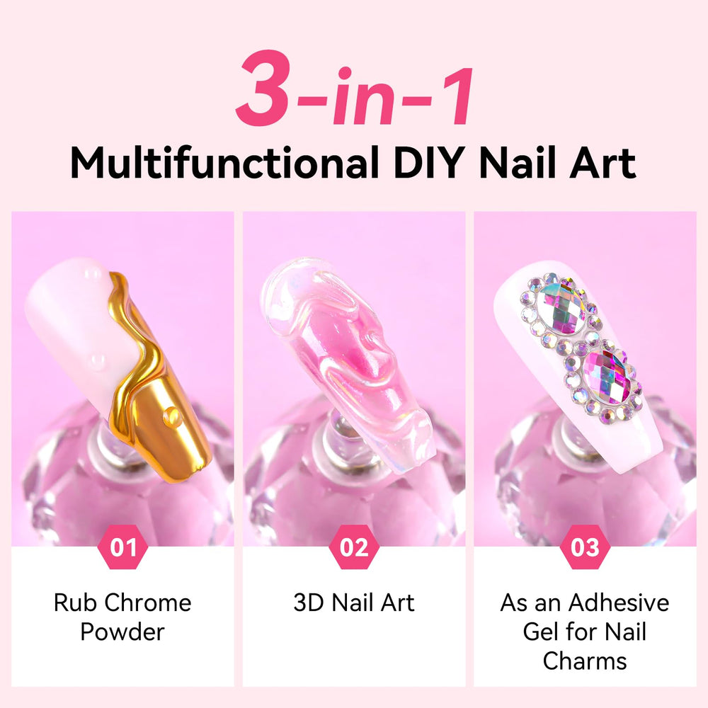 makartt mirror chrome nails lifestyle image showing salon-quality shine
