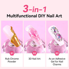 makartt mirror chrome nails lifestyle image showing salon-quality shine