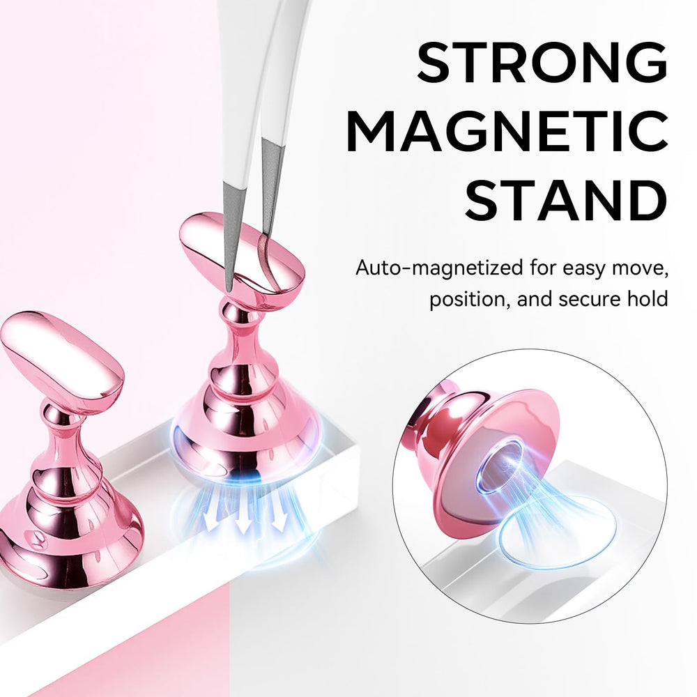Makartt nail on stand in use illustrating precise painting control