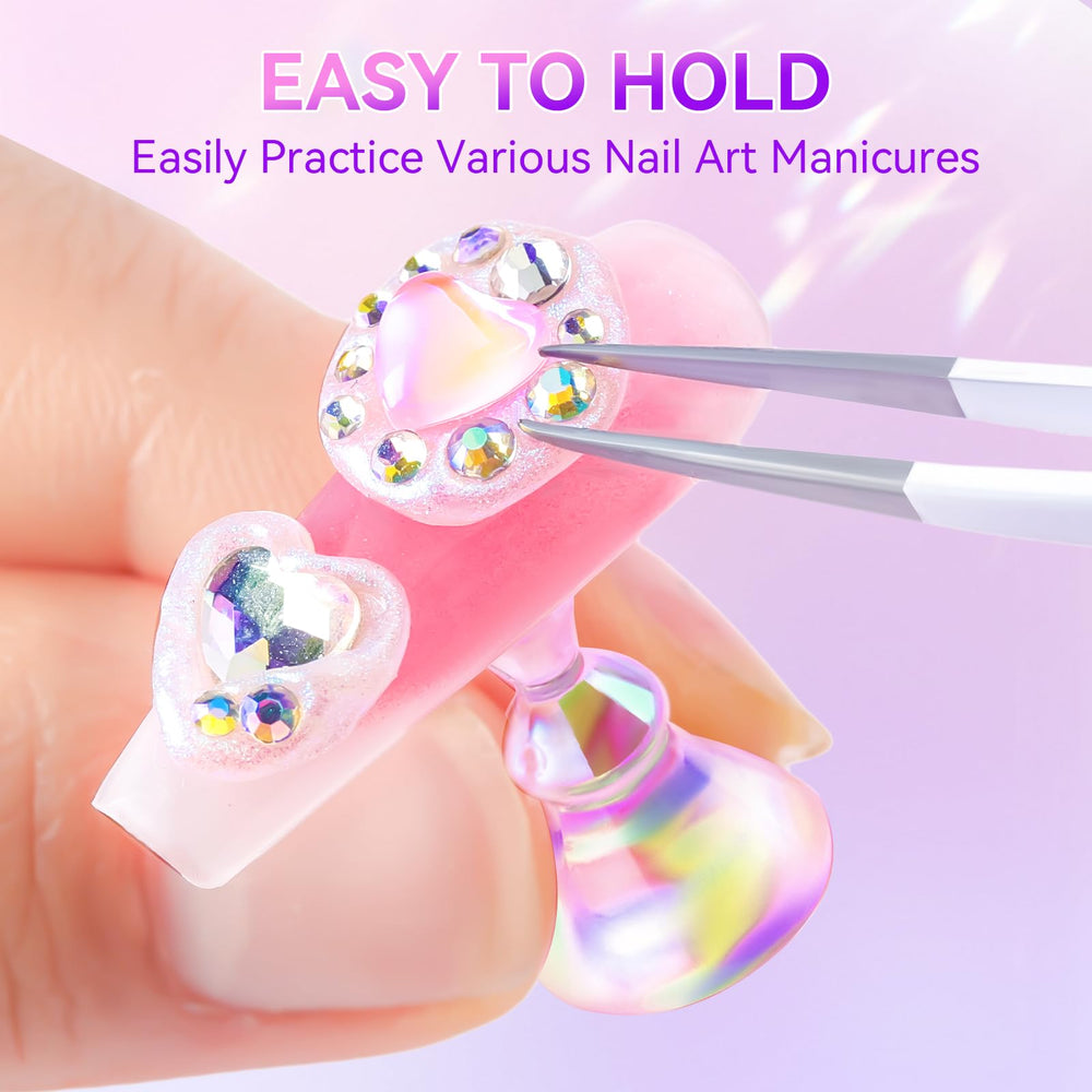 Makartt nail tip mounted on holder for precise painting benefit