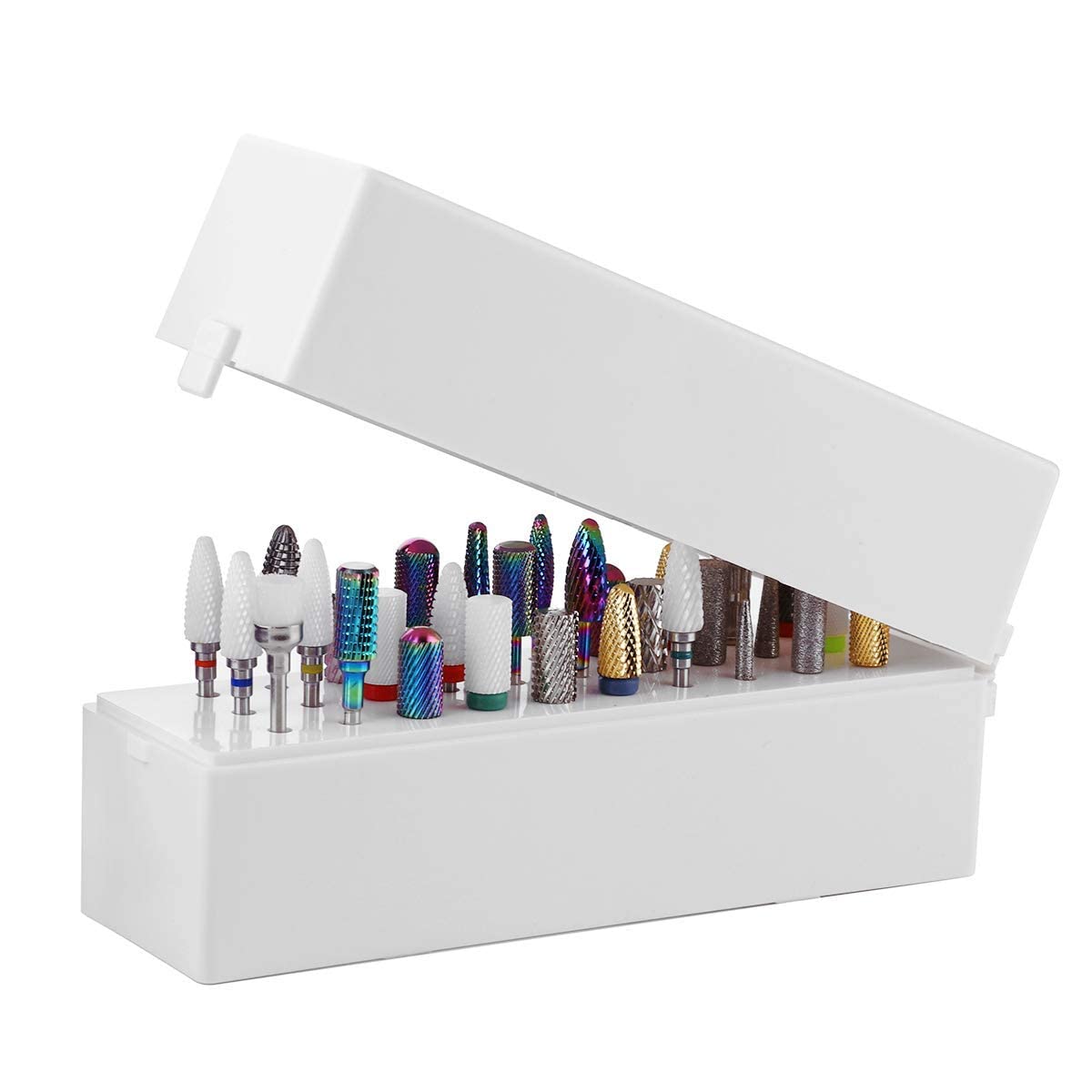 Makartt open case with bits placed showing clear visibility and access