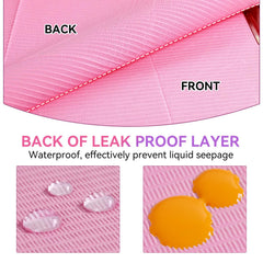Makartt PE backing detail protecting table from liquid seepage