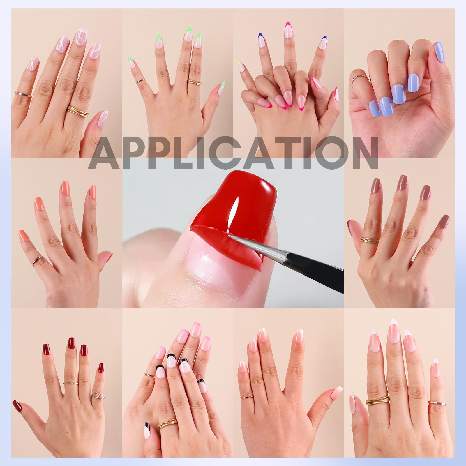 Makartt base used under press-on nails for damage-free removal