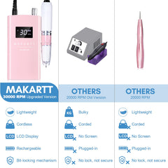 Makartt Perlarie size comparison in hand indicating portable design