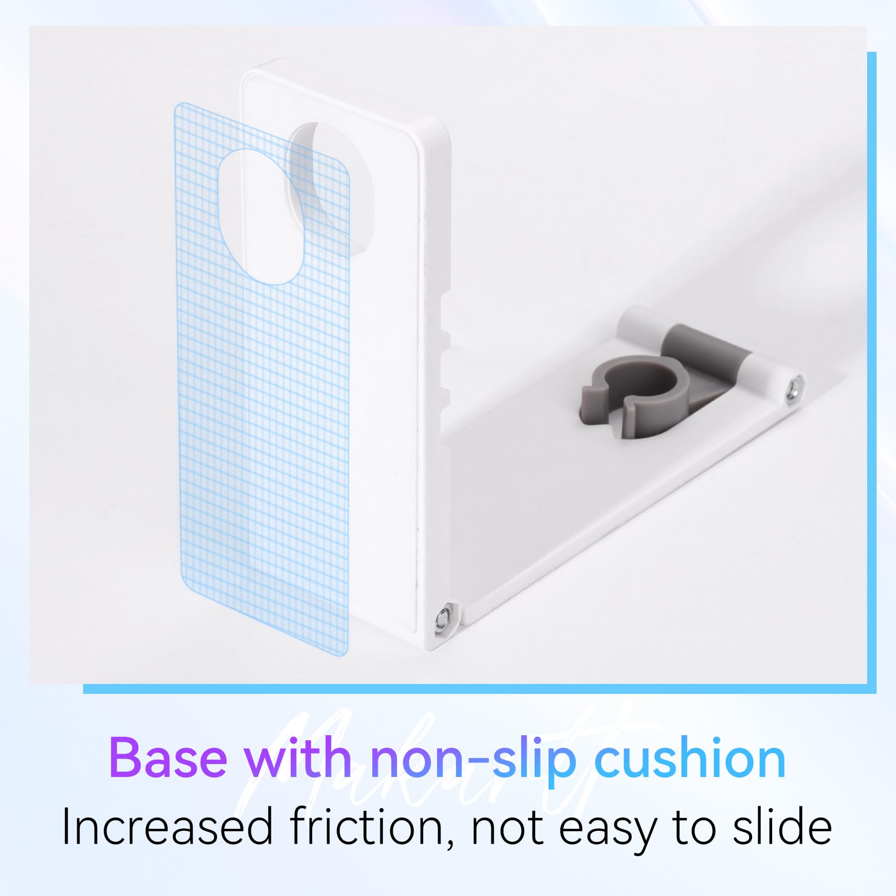 Makartt stand used as phone holder so you can watch while nails cure
