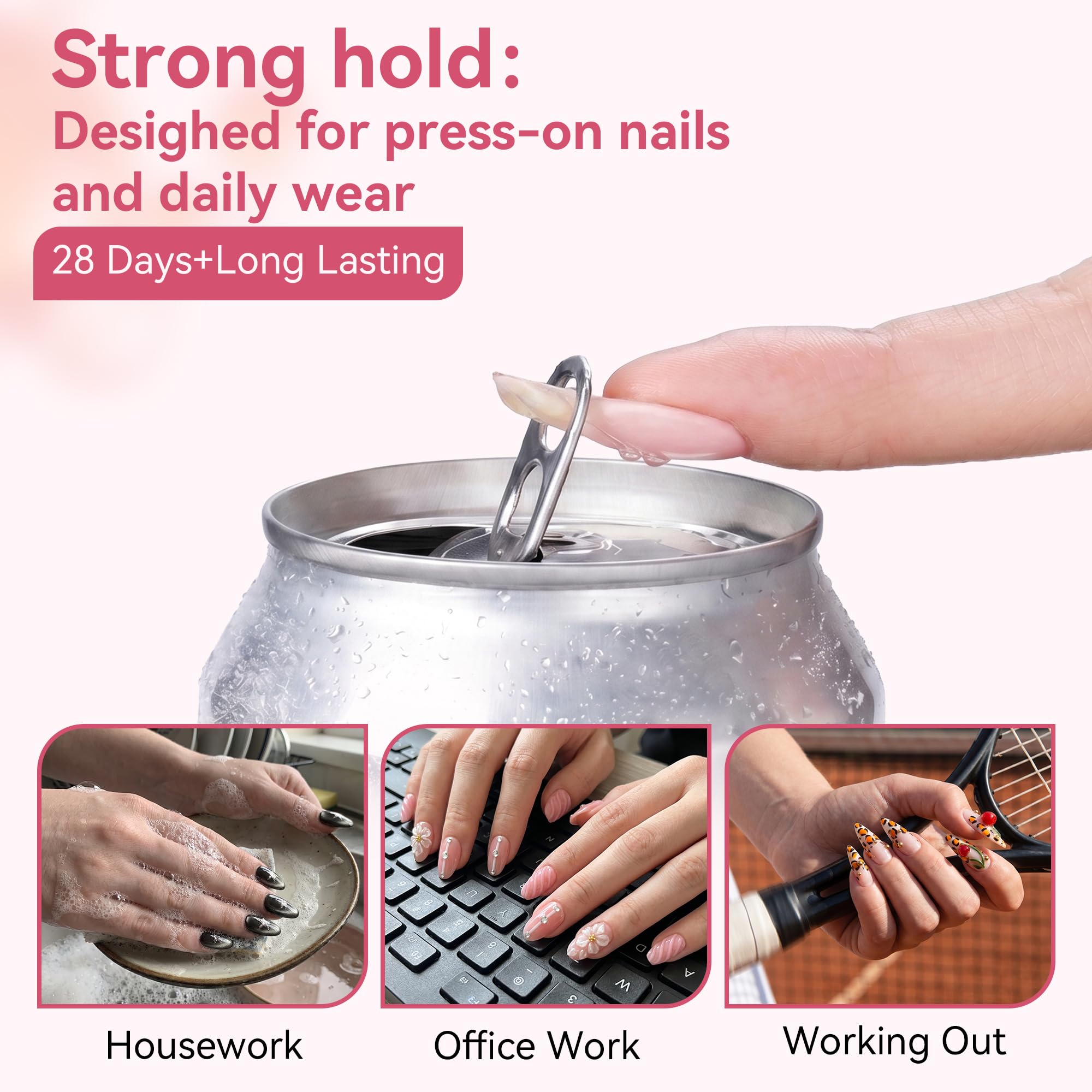 Makartt ingredient callout graphic highlighting HEMA- and TPO-free, low-odor formula