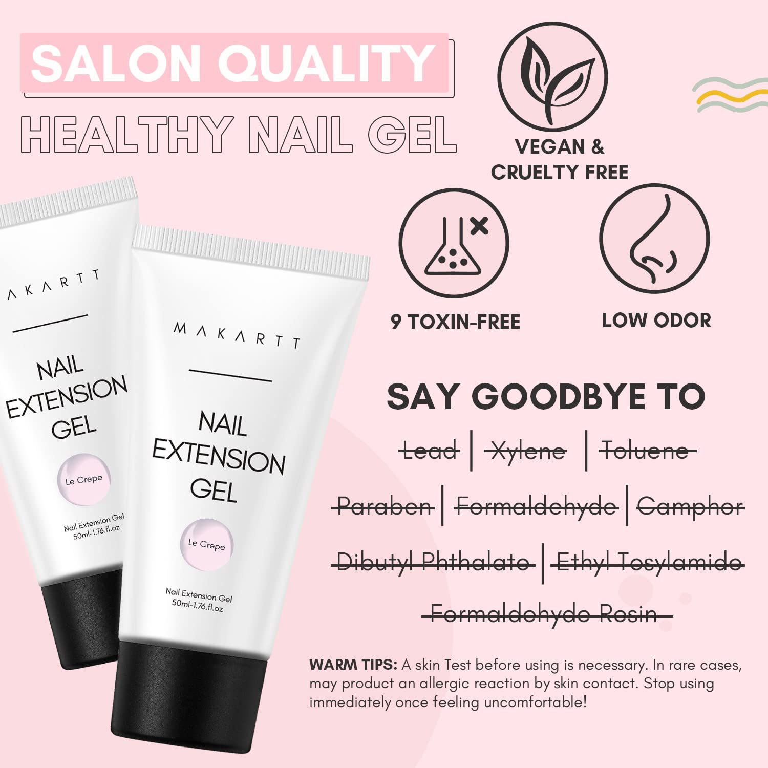 Technician applying Makartt gel in salon showing professional results