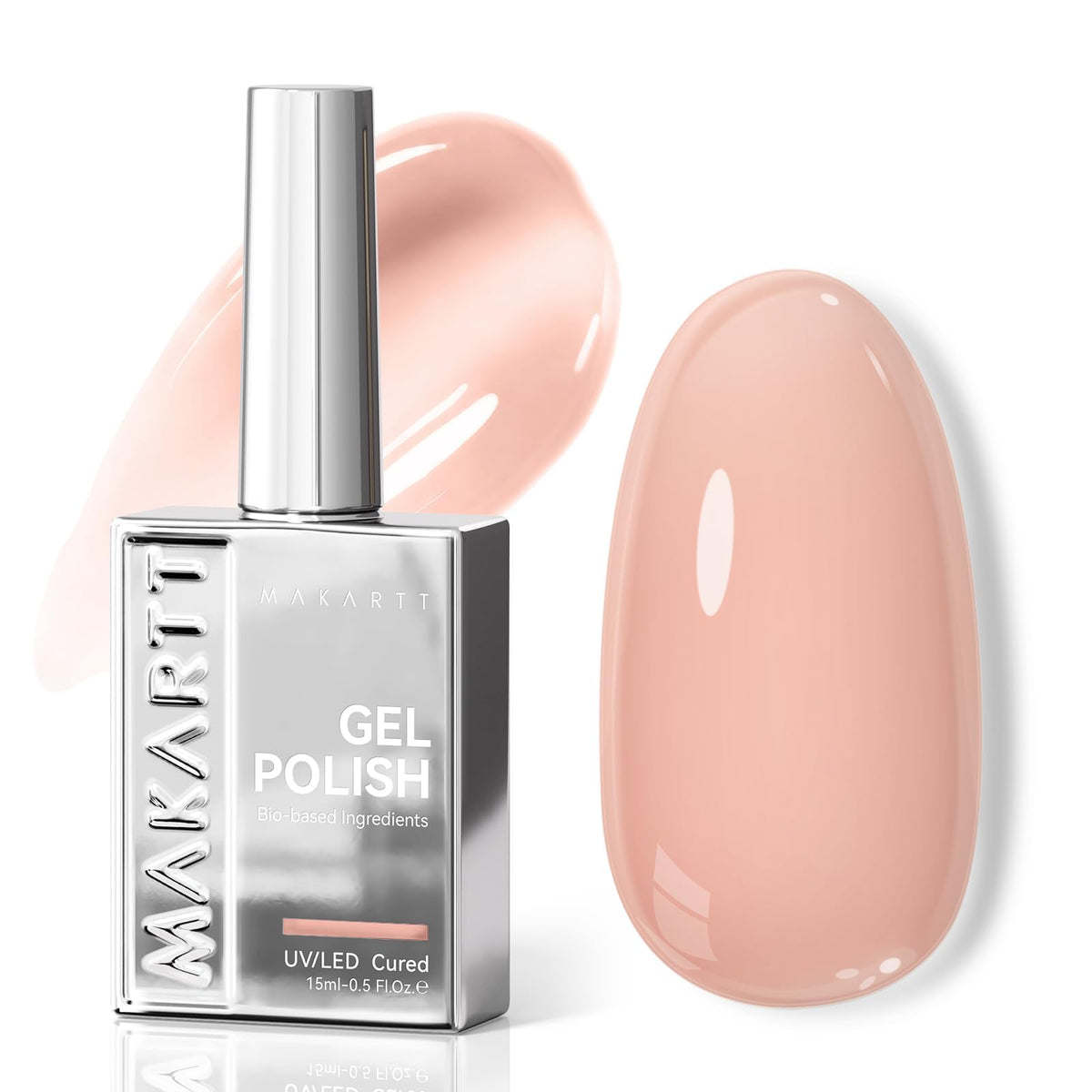 Makartt silver bottle front view showing elegant packaging and gift appeal