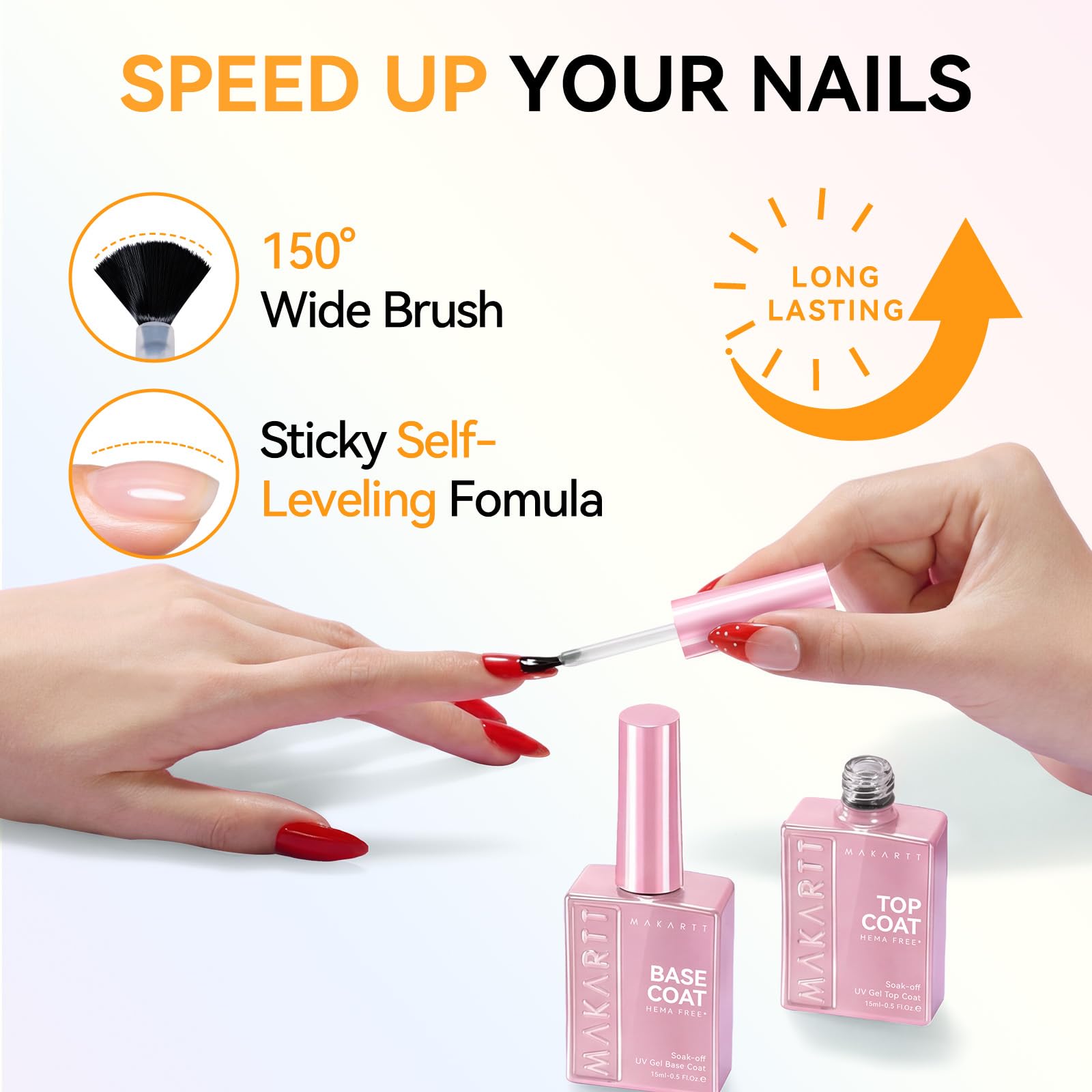 Makartt soak-off demo showing removal with acetone for easy polish changes